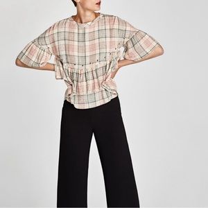 Zara patterned stripe top